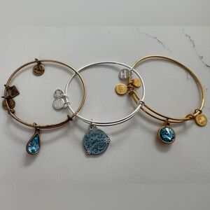 Alex & Ani Gold and Silver Charm Bracelets